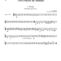 Two Pieces by Handel - Trumpet 2 in Bb