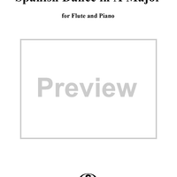 Spanish Dance in A Major, Op. 12, No. 3 - Flute