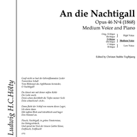 An die Nachtigall Op.46 No. 4