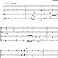 String Quartet No. 1, Movement 3 - Score