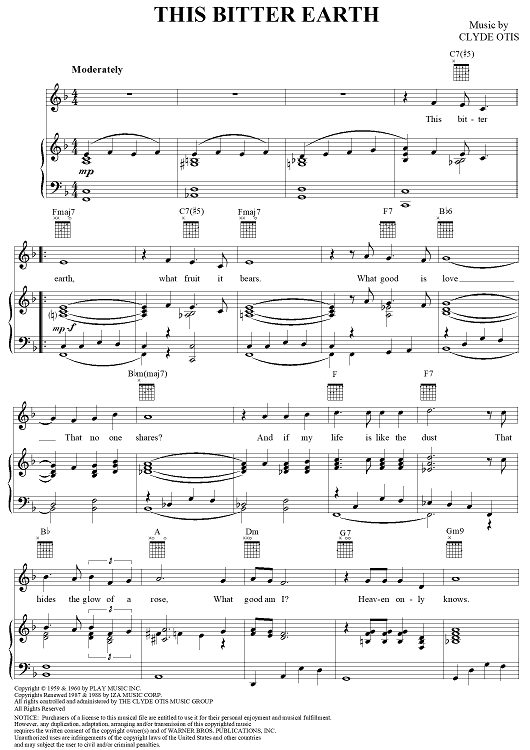This Bitter Earth