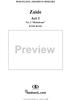 Melodram "Unerforschliche Fügung", No. 2 from "Zaide", Act 1, K336b (K344) - Full Score