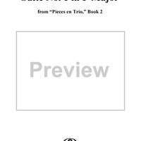 Suite No. 1 in F Major from "Pieces en Trio" Book 2 - Flute/Oboe/Violin 2