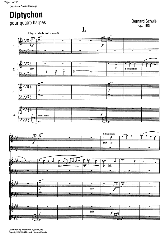 Diptychon Op.183 - Score