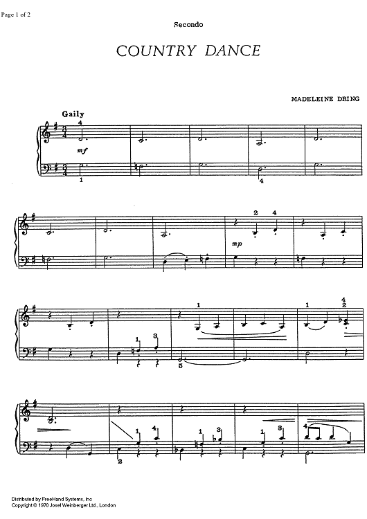 Country Dance - Piano 2