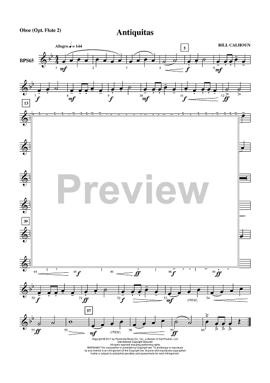 Antiquitas - Oboe (Opt. Flute 2)