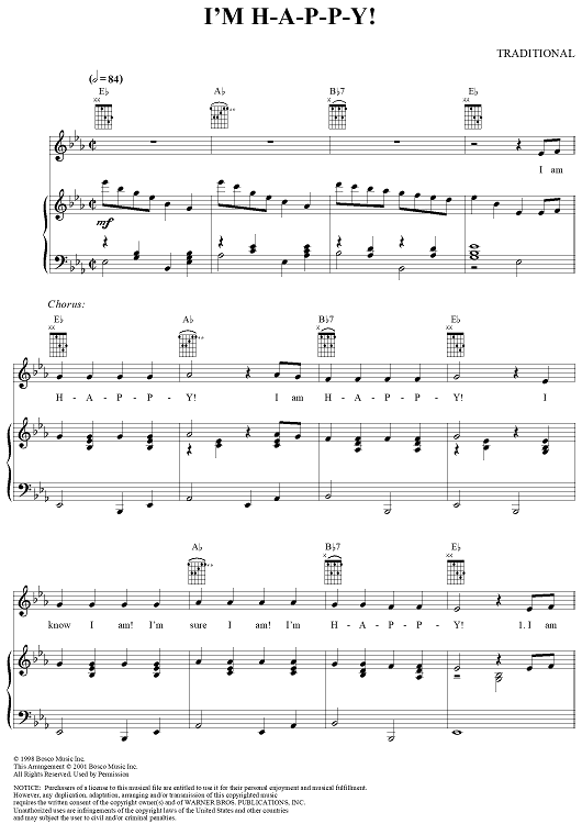 I'm H-A-P-P-Y!