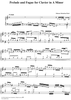 Prelude and Fugue for Clavier in A Minor  (BWV 894)