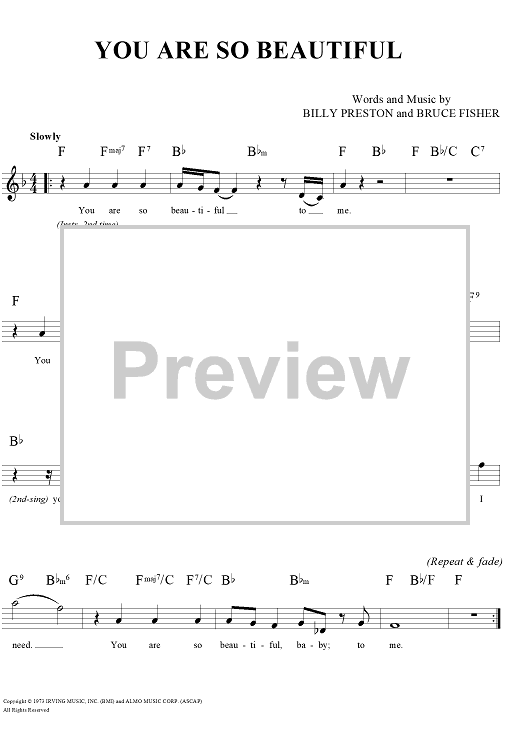 You Are So Beautiful