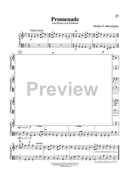 Promenade - from Pictures at an Exhibition