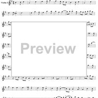 Ouverture, Chaconne    - No. 1 from "L'Amour Médecin" - (LWV 29) - Violin 1