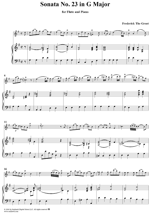 Sonata No. 23 in G Major - Piano