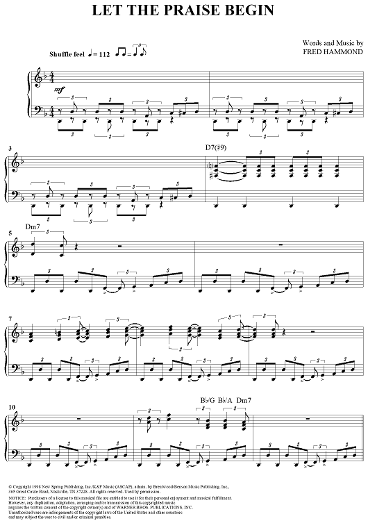 Let the Praise Begin