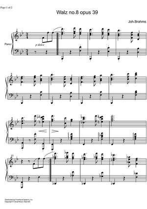 Waltz Op.39 No. 8