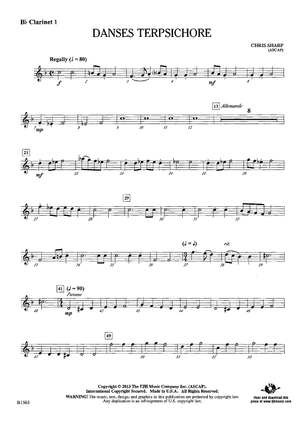 Danses Terpsichore - Bb Clarinet 1