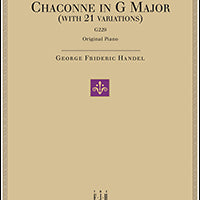 Chaconne in G Major, G229 (with 21 Variations)
