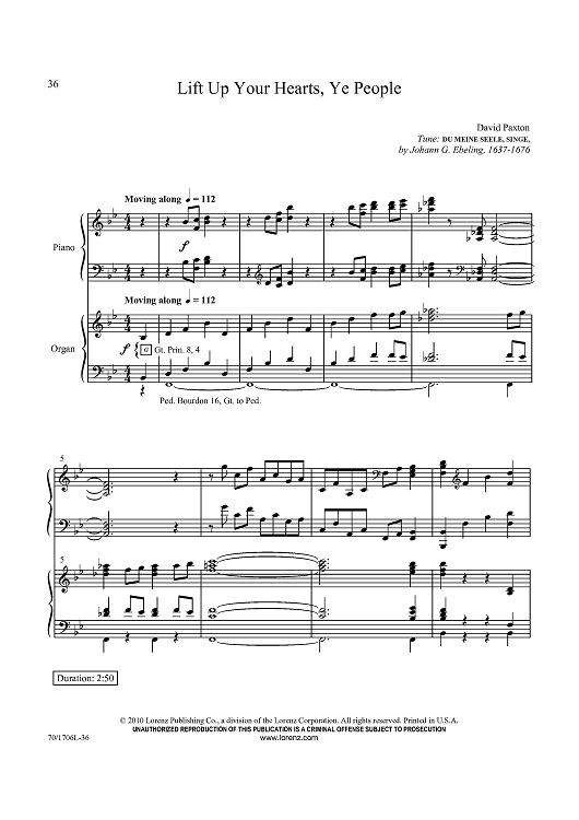 Lift Up Your Hearts, Ye People