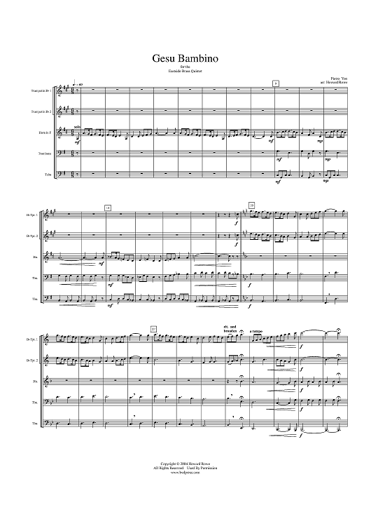 Gesu Bambino - Score