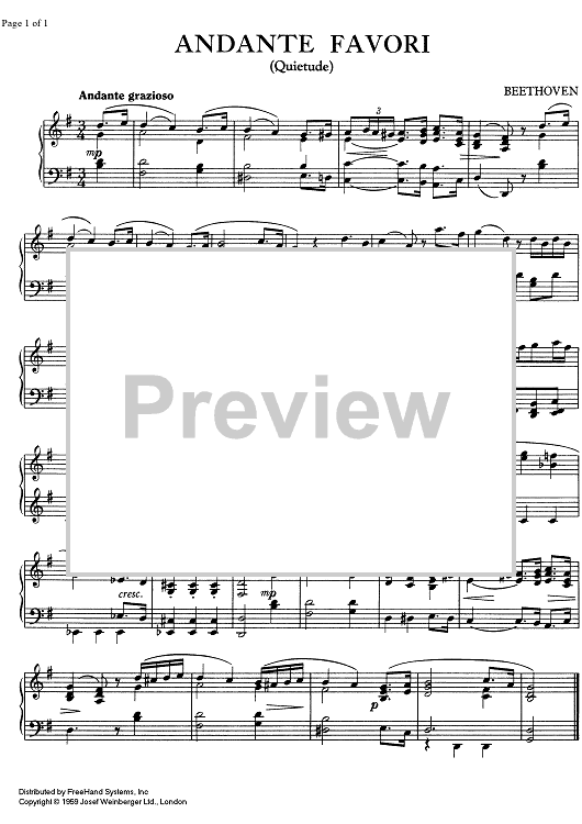 Andante favori F Major WoO 57