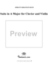 Suite in A Major - Violin