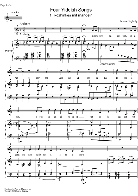 Rozhinkes mit Mandeln