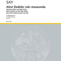 Alevi Dedeler raki masasinda - Score and Parts