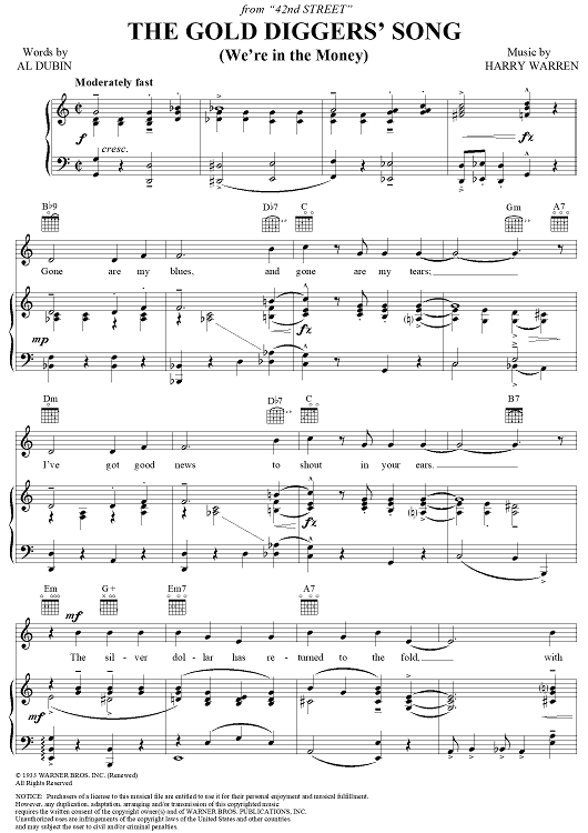 The Gold Diggers' Song (We're in the Money)