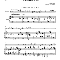 Three Melodies - Piano Score