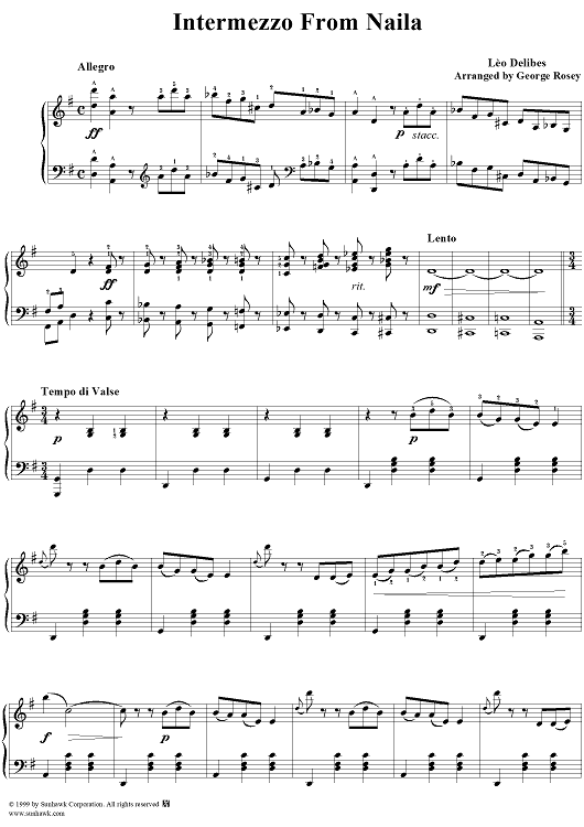 Intermezzo From Naila