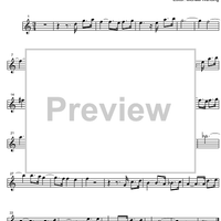Three Part Sinfonia No. 5 BWV 791 Eb Major - E-flat Alto Saxophone