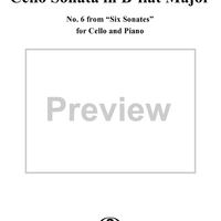 Cello Sonata No. 6 in B-flat Major, RV46 - Piano