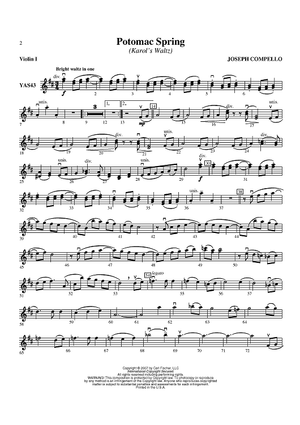 Potomac Spring - Violin 1