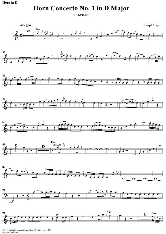 Horn Concerto No. 1 - Horn