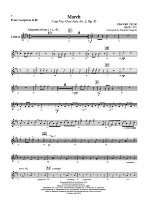 March (from Peer Gynt Suite No. 2) - Tenor Sax