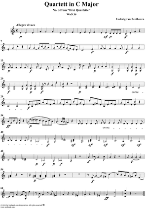Piano Quartet No. 3 in C Major, WoO 36 - Violin