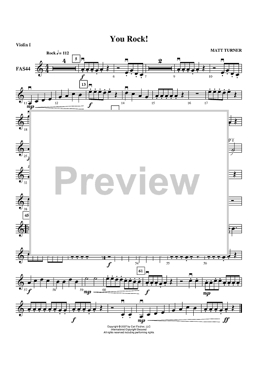 You Rock! - Violin 1