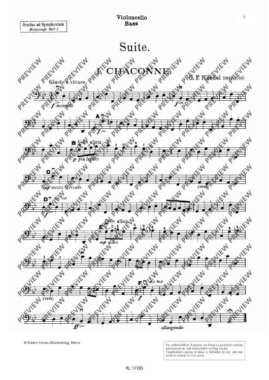 Gradus ad Symphoniam Intermediate level - Violoncello/double Bass