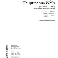 Hauptmanns Weib Op.25 No.19