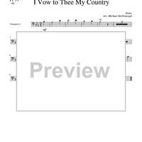 I Vow to Thee My Country - Trombone 2