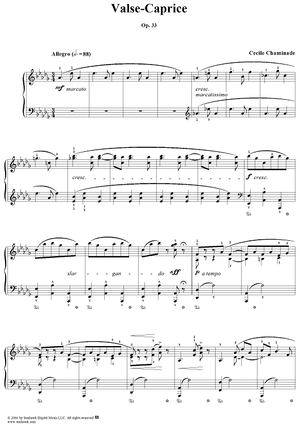 Valse-Caprice, Op. 33