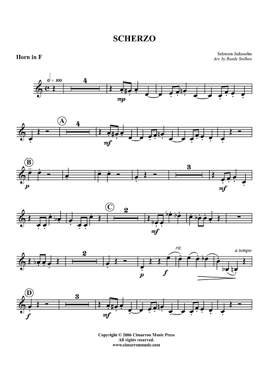 Scherzo - Horn in F