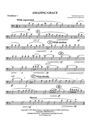 Amazing Grace - Trombone 1