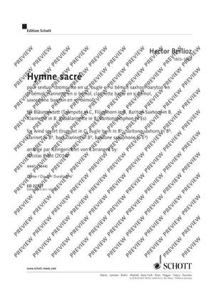 Hymne sacré - Score and Parts