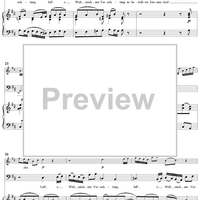 "Lass, o Welt, mich aus Verachtung", Aria, No. 5 from Cantata No. 123: "Liebster Immanuel, Herzog der Frommen" - Piano Score
