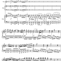 Concerto C Major KV299 - Score