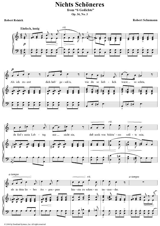 Nichis Schöneres, Op. 36, No. 3