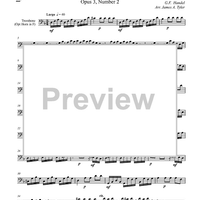 Concerto Grosso, Op. 3, No. 2 - Largo - Trombone