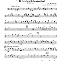 Mendelssohn Songs: Volume 1 for Cello Quartet - Cello 1