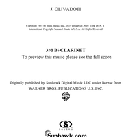 Springtime Festival - Clarinet 3