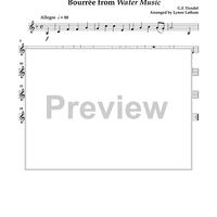 Bourée from Water Music - Violin 2 (for Viola)